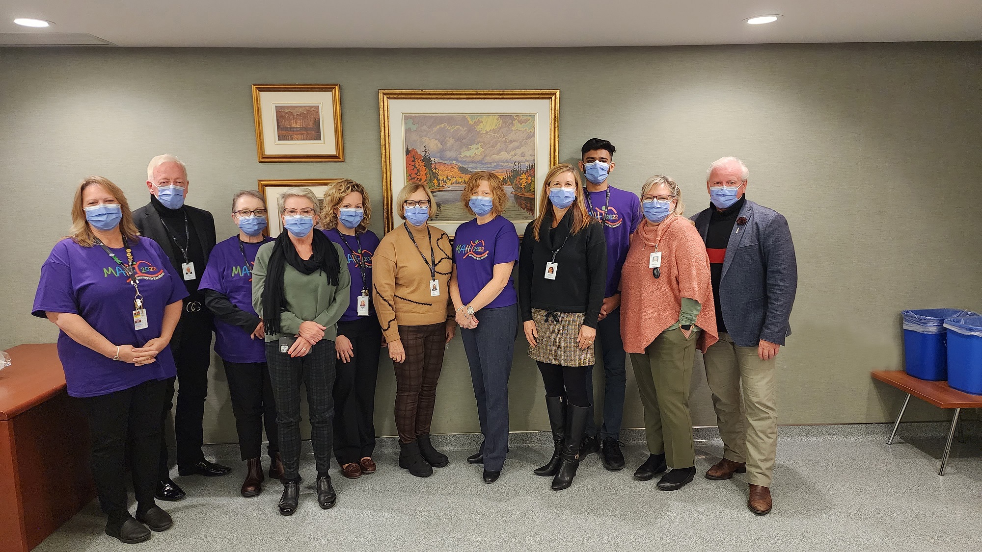 MAHC staff with surveyors from Accreditation Canada