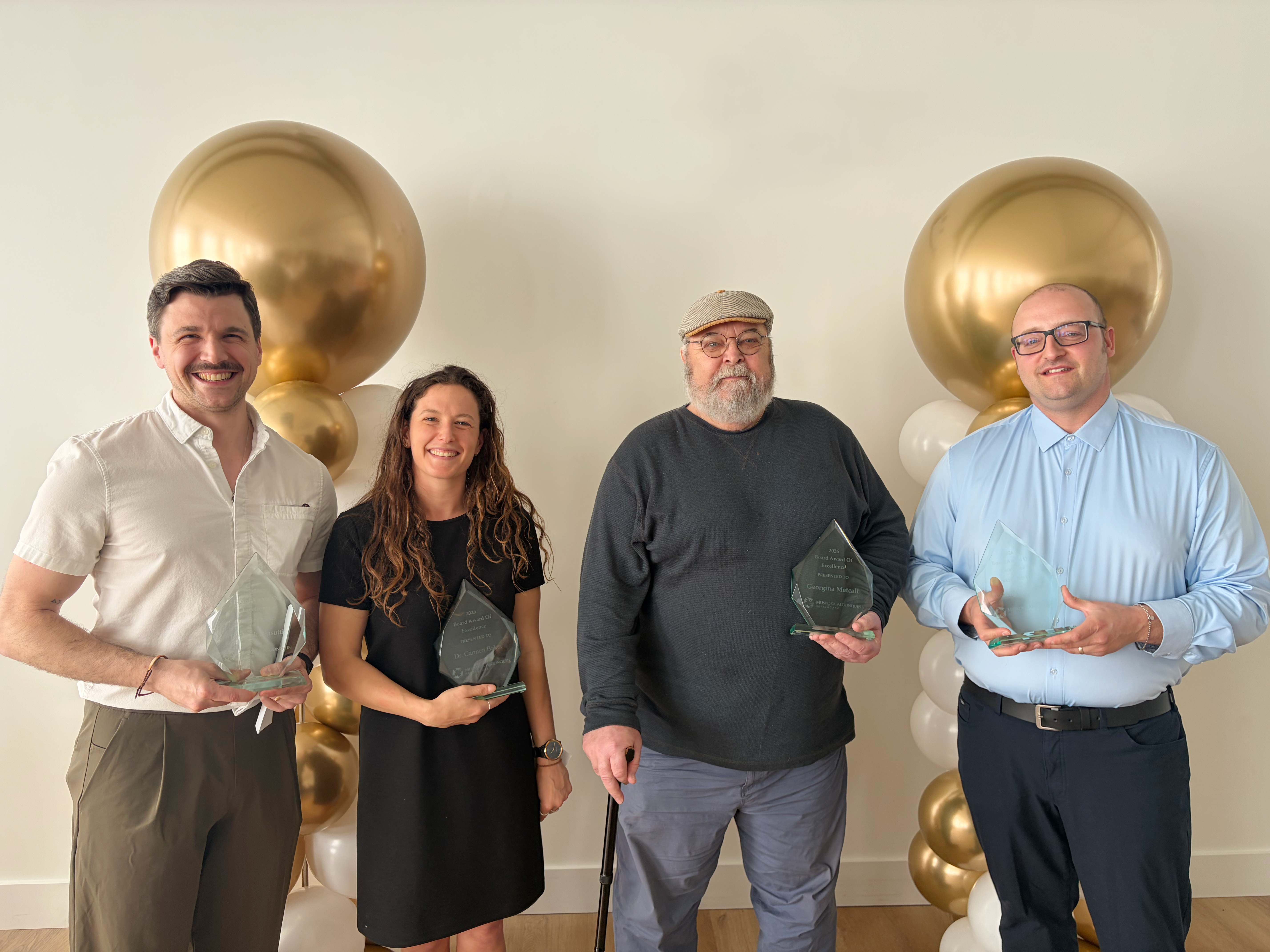 Dr. Nick Biasutti, Dr. Carmen Baker, James Douglas (Ginny Metcalf’s partner) and Anthony Caradonna